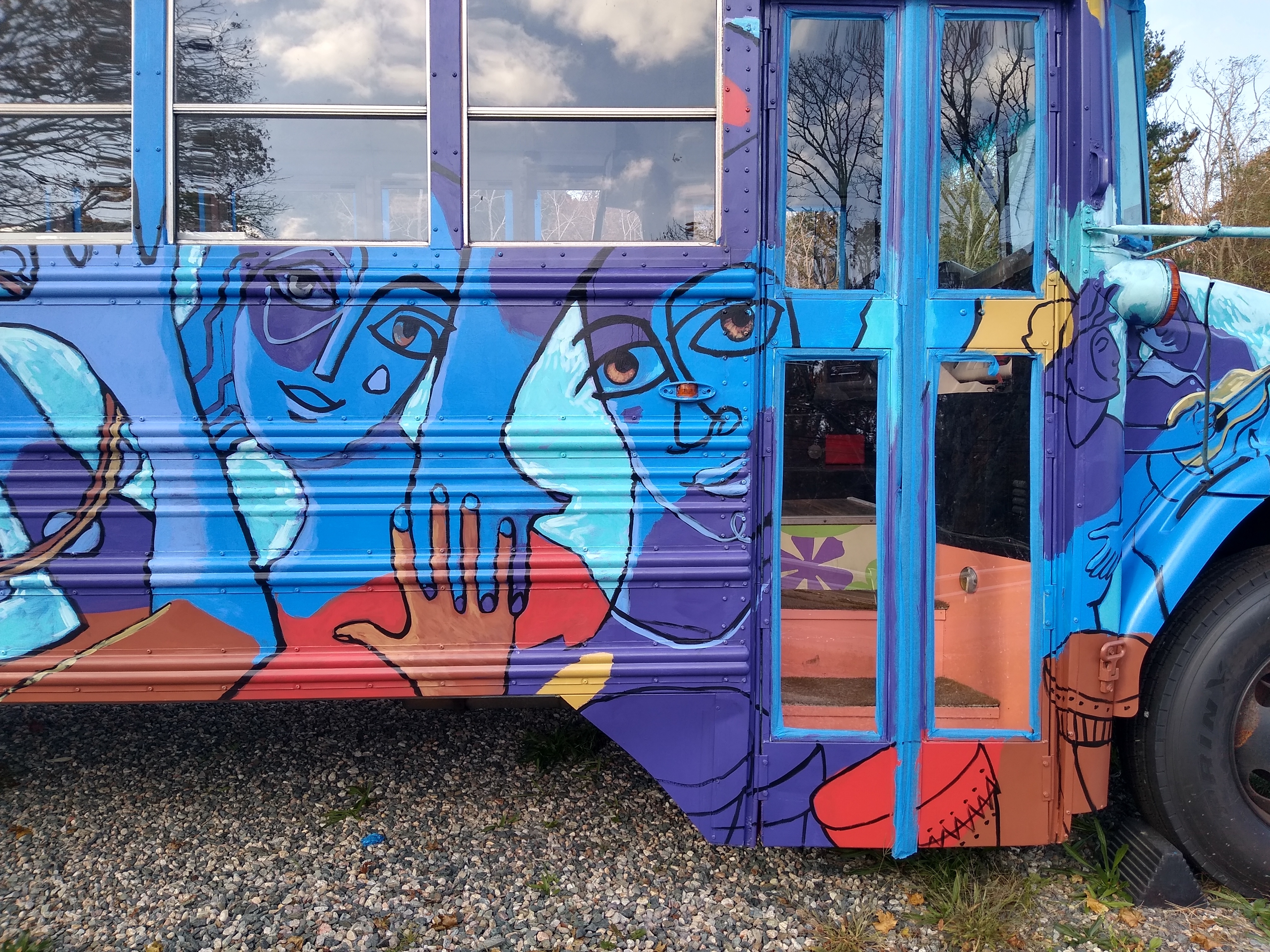 Art bus closeup