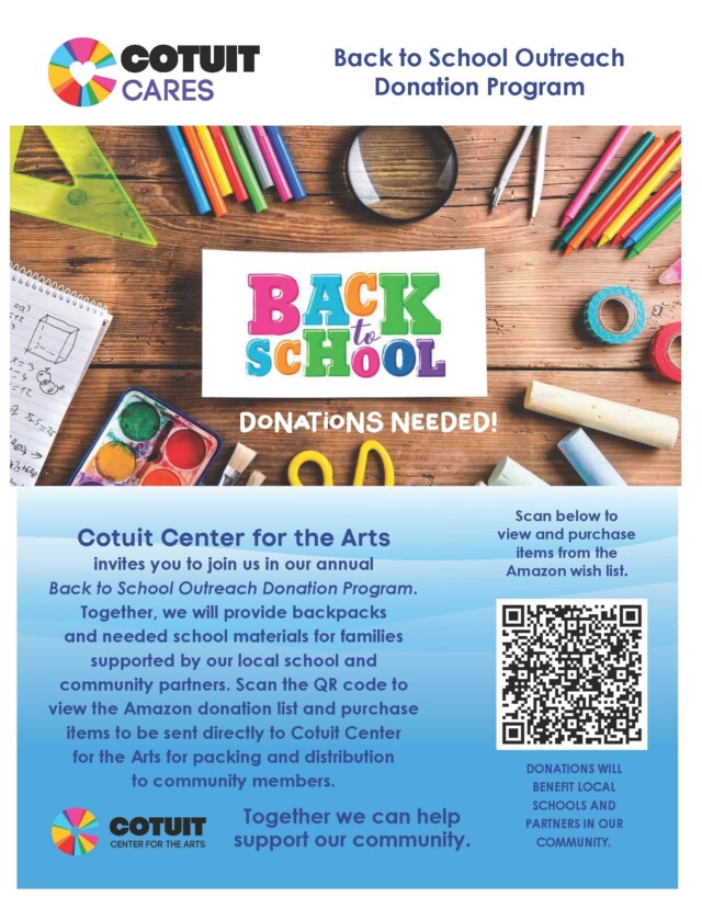 Cotuit cares back to school amazon wish list